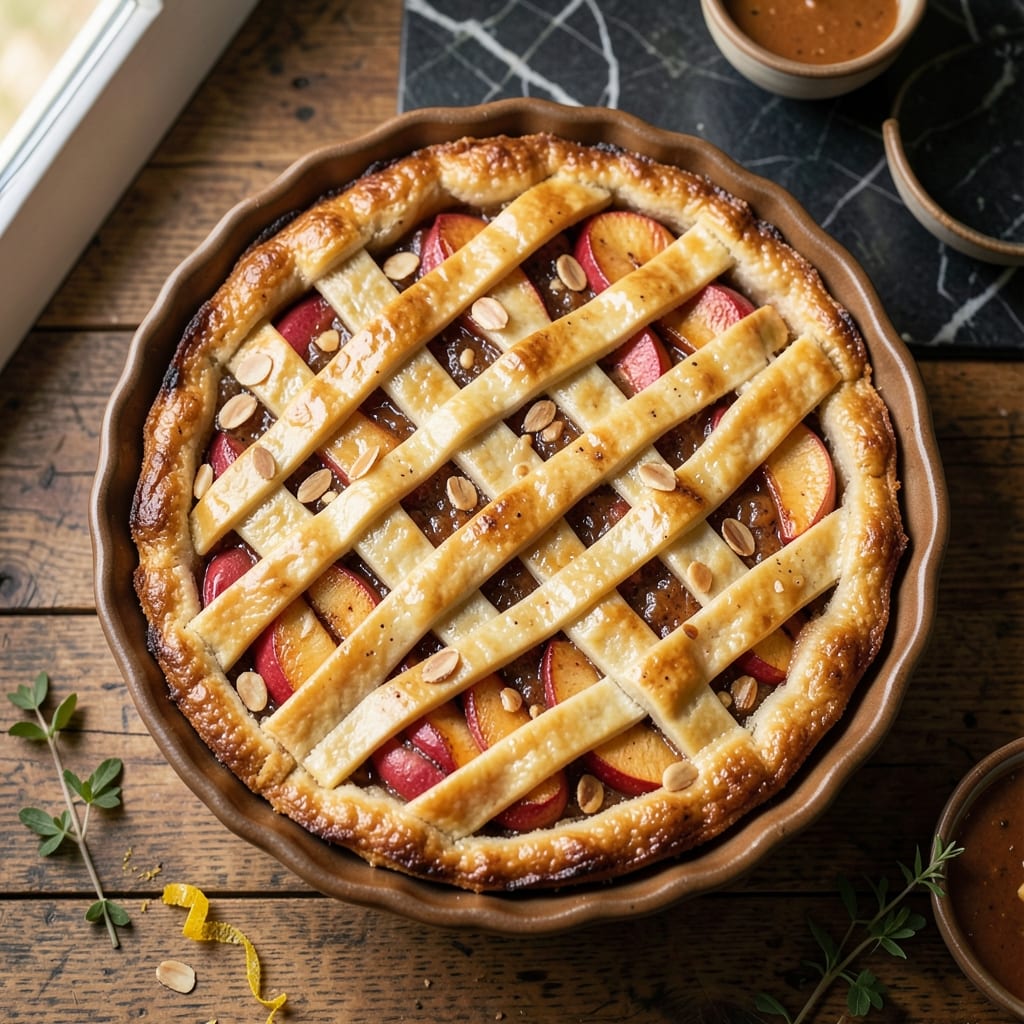 Almond Apple Pie Recipe: Nutty Streusel Hugs Spiced Filling to Golden Crunch