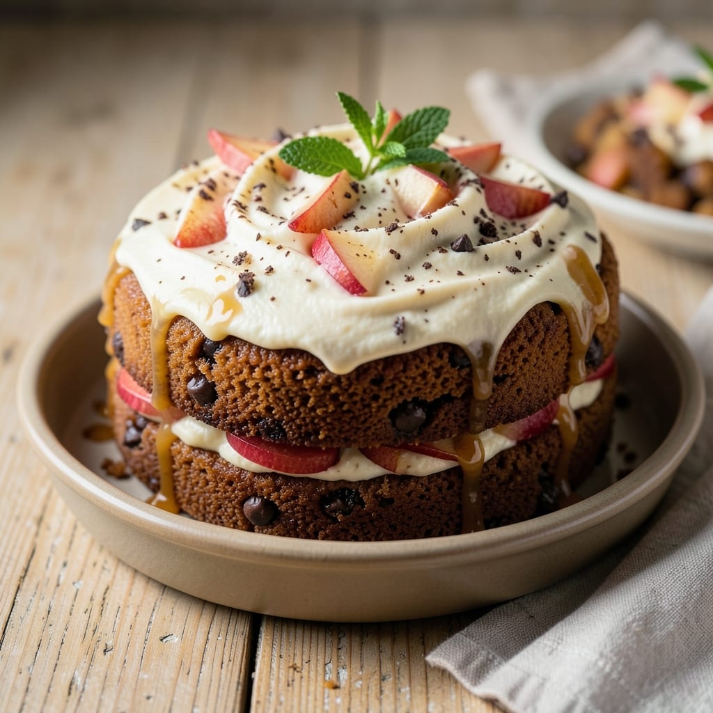 Apple Chocolate Chip Cake Recipe: Moist Layers with Fudgy Melts