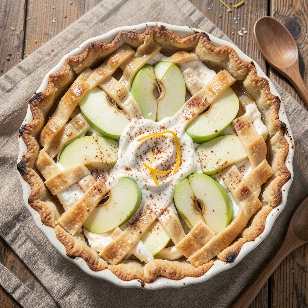 Amish Sour Cream Apple Pie Recipe: Rustic Streusel Crown Over Spiced Apple Layers