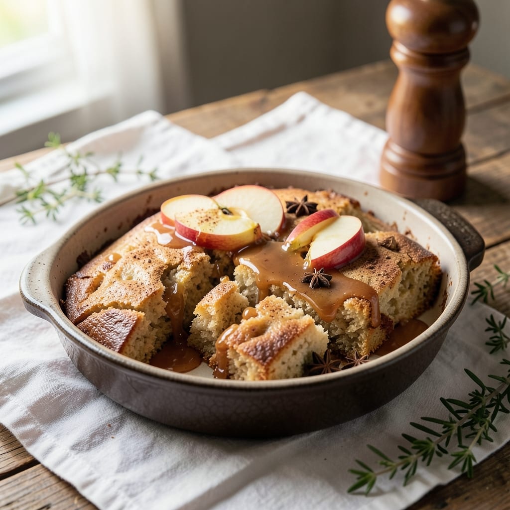 Apple Cinnamon Bourbon Recipe: Warm Spiced Apple Cake With Boozy Caramel Drizzle