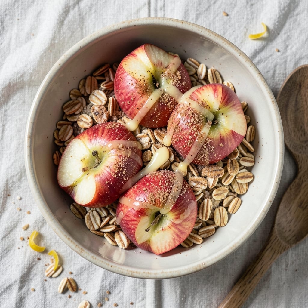 Apple Bowl Recipe: Warm Spiced Apple Layers With Crunchy Oat Topping