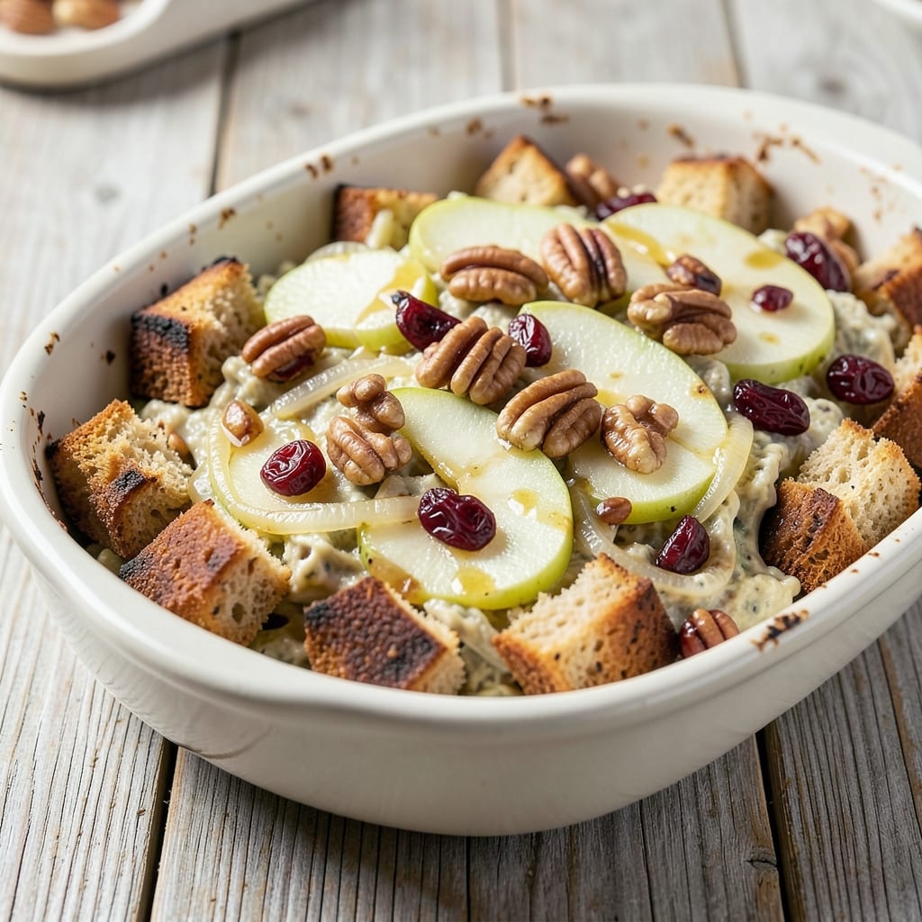 Apple Cranberry Pecan Stuffing Recipe: Spiced Nut Crunch in Every Bite