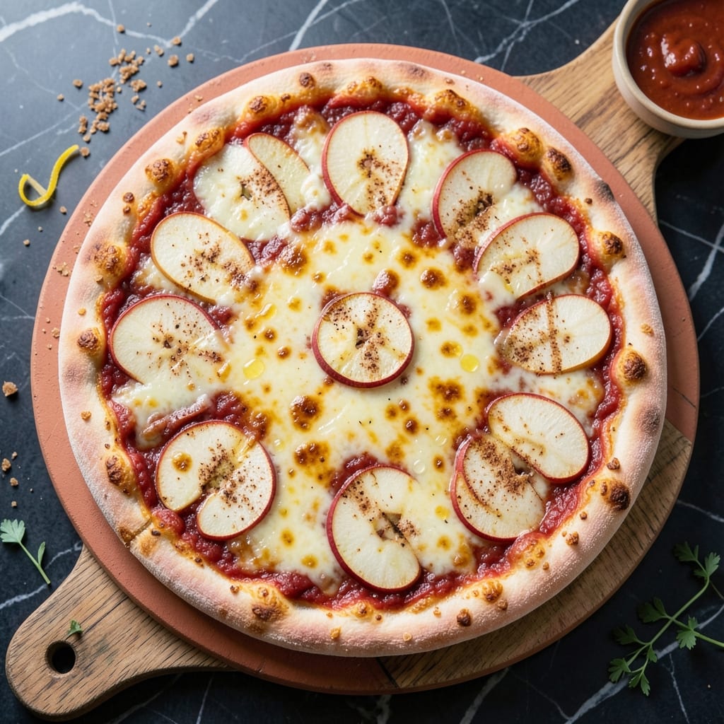 Apple Cheddar Pizza Recipe: Crispy Crust With Melty Cheese and Sweet-Tart Apple Bites