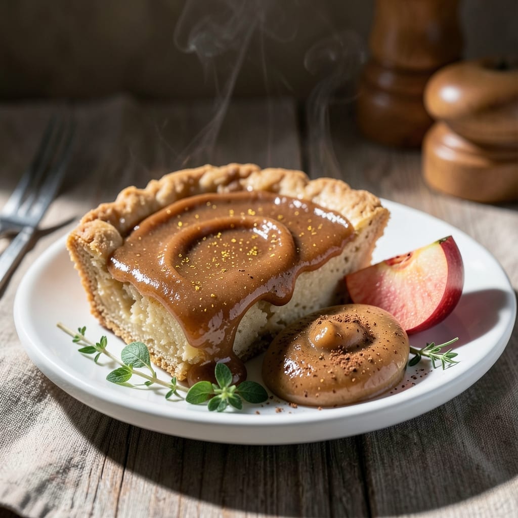 Apple Cider Icing Recipe: Spiced Streusel Crown Over Warm Apple Layers