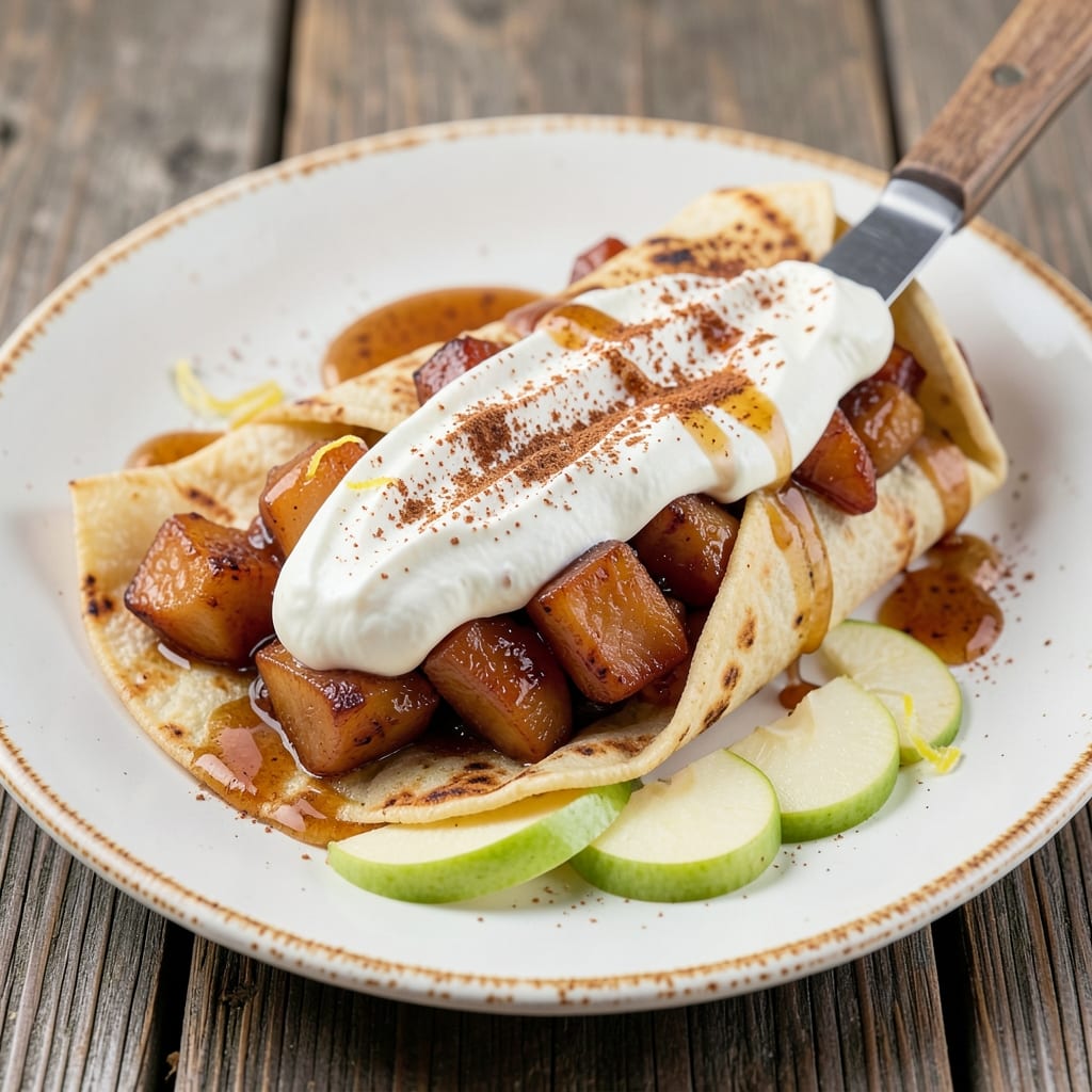 Apple Burrito Recipe: Warm Spiced Apple Filling in Crunchy Tortilla Wraps