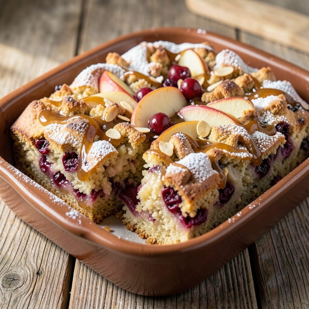 Apple Cranberry Coffee Cake Recipe: Streusel-Topped Spice Swirl Delight