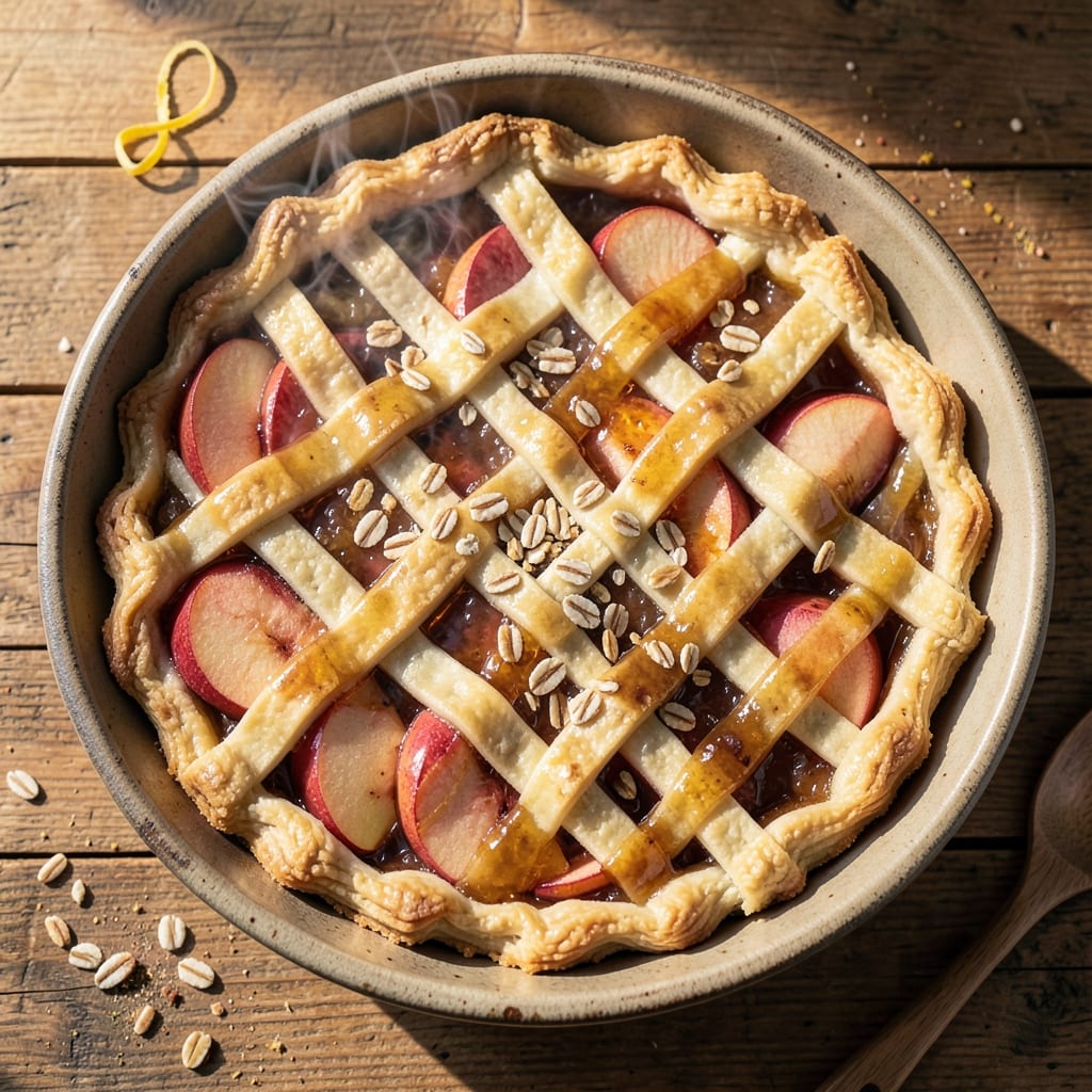 Agave Apple Pie Recipe: Caramelized Sweetness With Crispy Streusel Crown