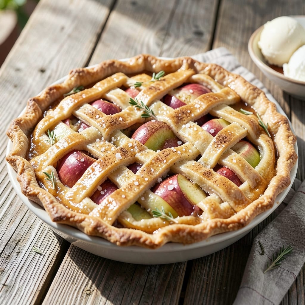 American Style Apple Pie Recipe: Flaky Lattice Crust and Spiced Filling Harmony