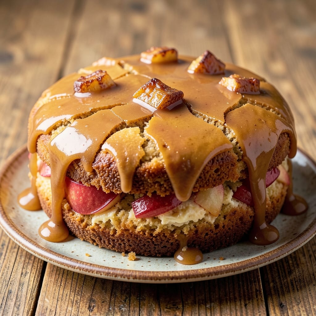 Apple Cake With Caramel Frosting Recipe: Moist Layers and Buttery Drizzle Magic