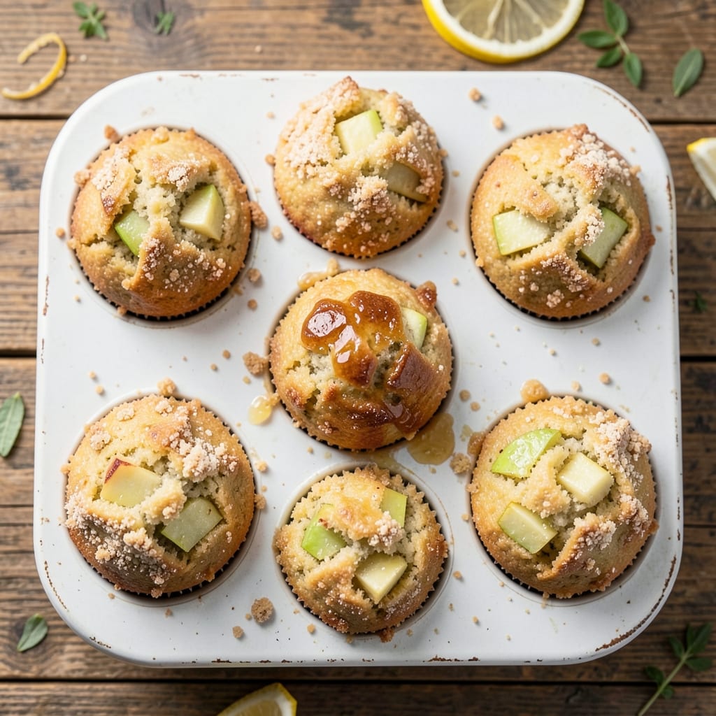 Apple Bread Muffins Recipe: Spiced Apple Chunks in Buttery Streusel Bites