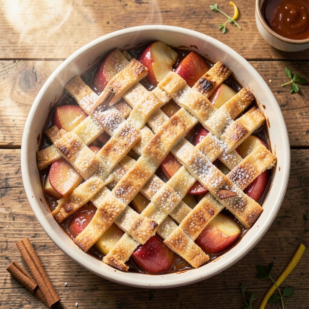 2-Ingredient Apple Cobbler Recipe: Warm Spiced Streusel Hugs Juicy Fruit