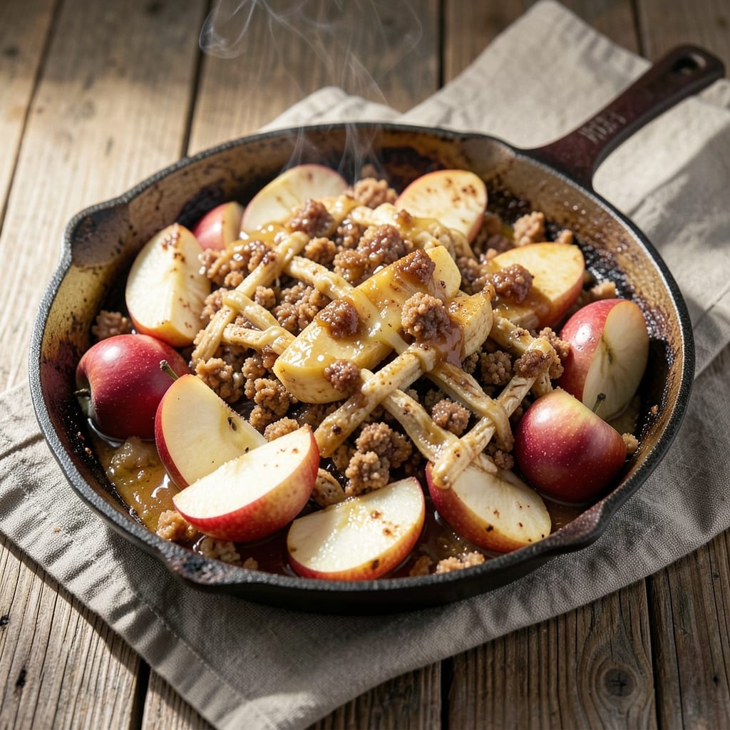 Apple Banana Crumble Recipe: Warm Spiced Fruit Hugged by Crunchy Streusel