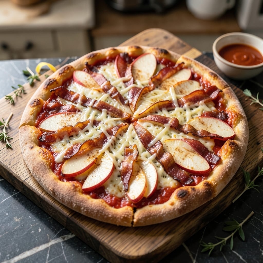 Apple Bacon Pizza Recipe: Smoky Sweet Crispy Bite-Sized Bliss