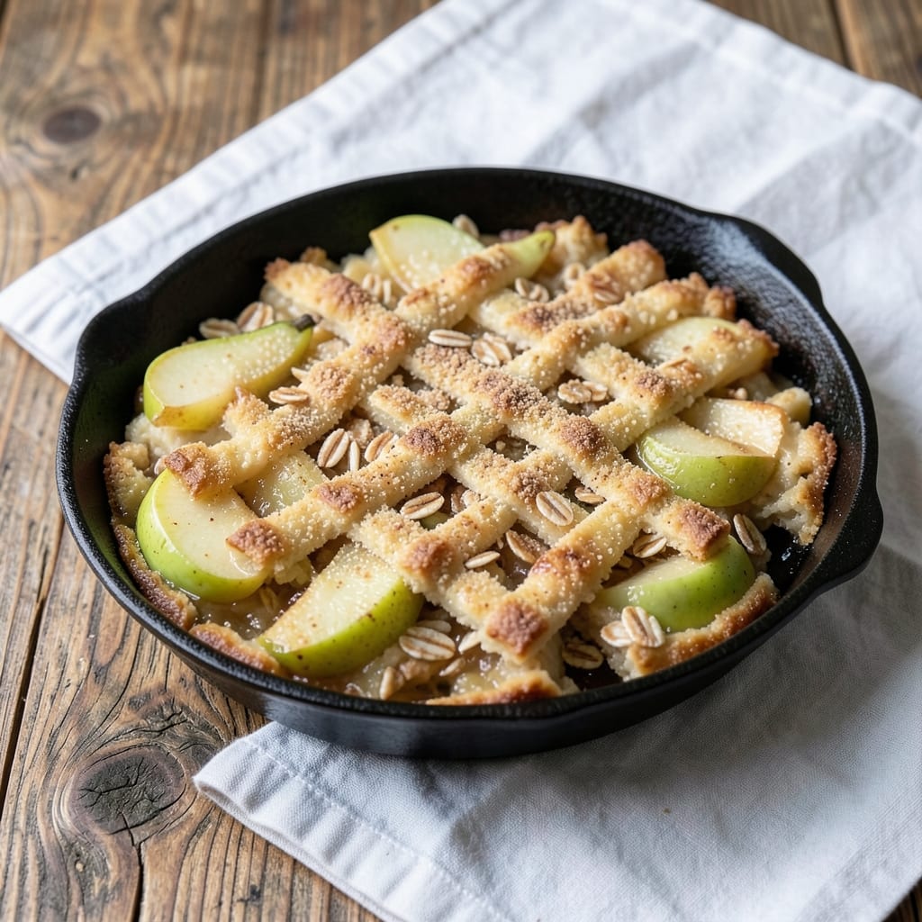 Apple and Pear Cobbler Recipe UK: Spiced Streusel Crown Over Warm Fruit