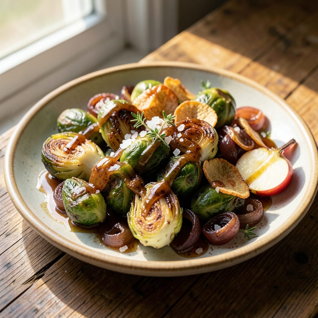 Apple Cider Brussels Sprouts Recipe: Caramelized Sweetness With Crispy Edges