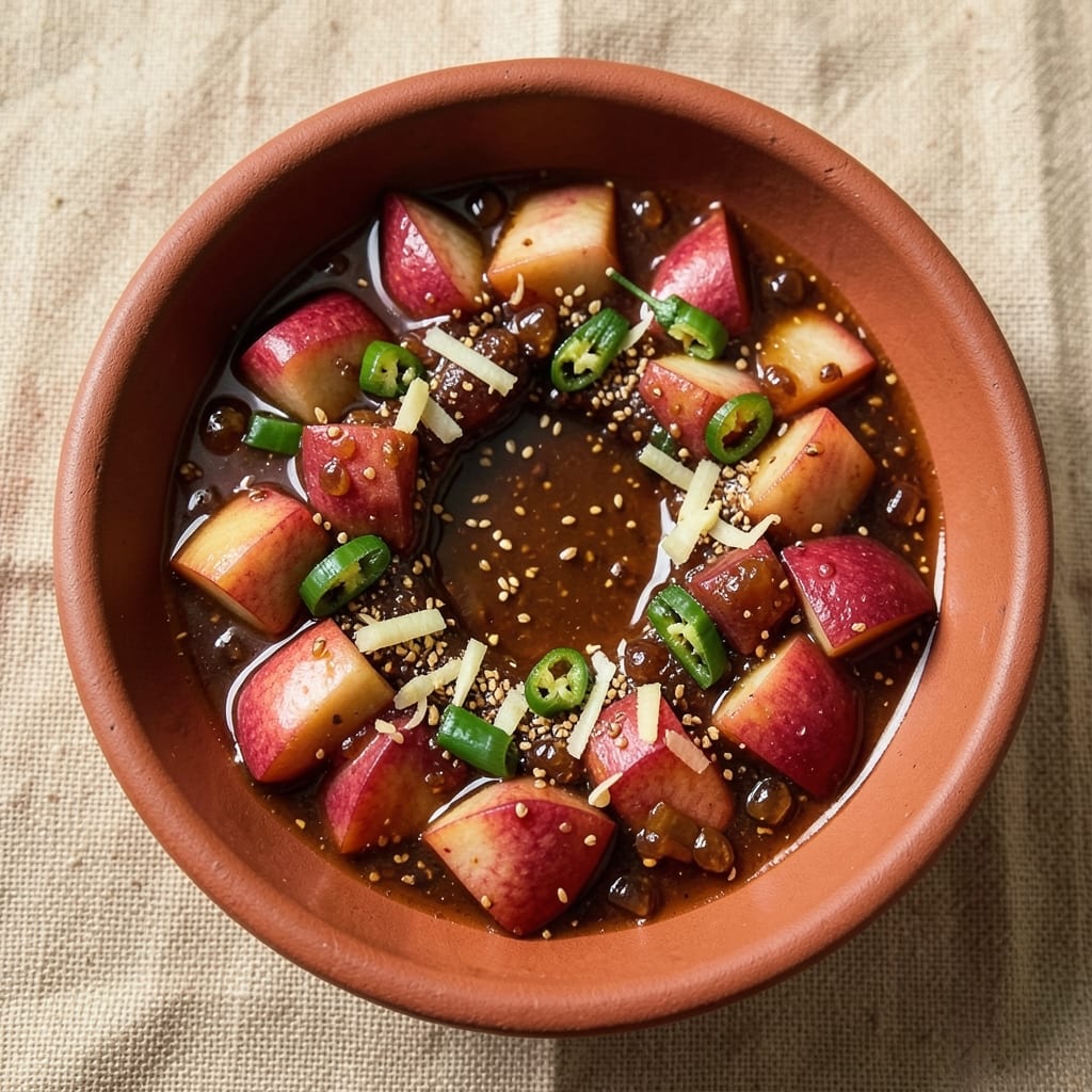 Apple Chutney Indian Style Recipe: Spiced Tamarind-Tinged Condiment for Curries and More