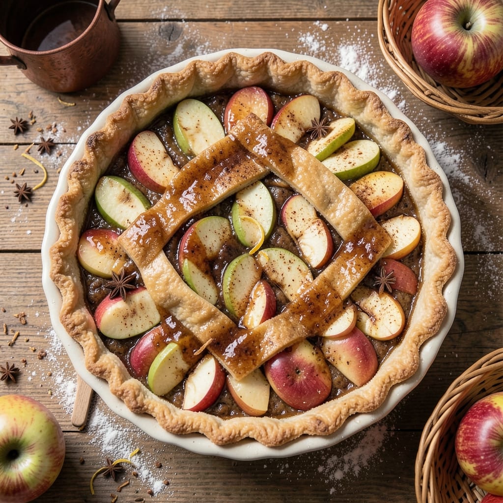 Amish Brown Bag Apple Pie Recipe: Rustic Streusel Hugs Warm Spiced Filling