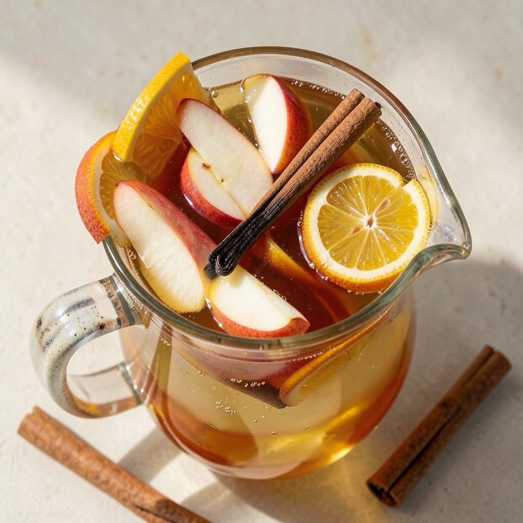 Apple Cider Sangria Recipe With White Wine: Spiced Fruit Infusion for Cozy Nights