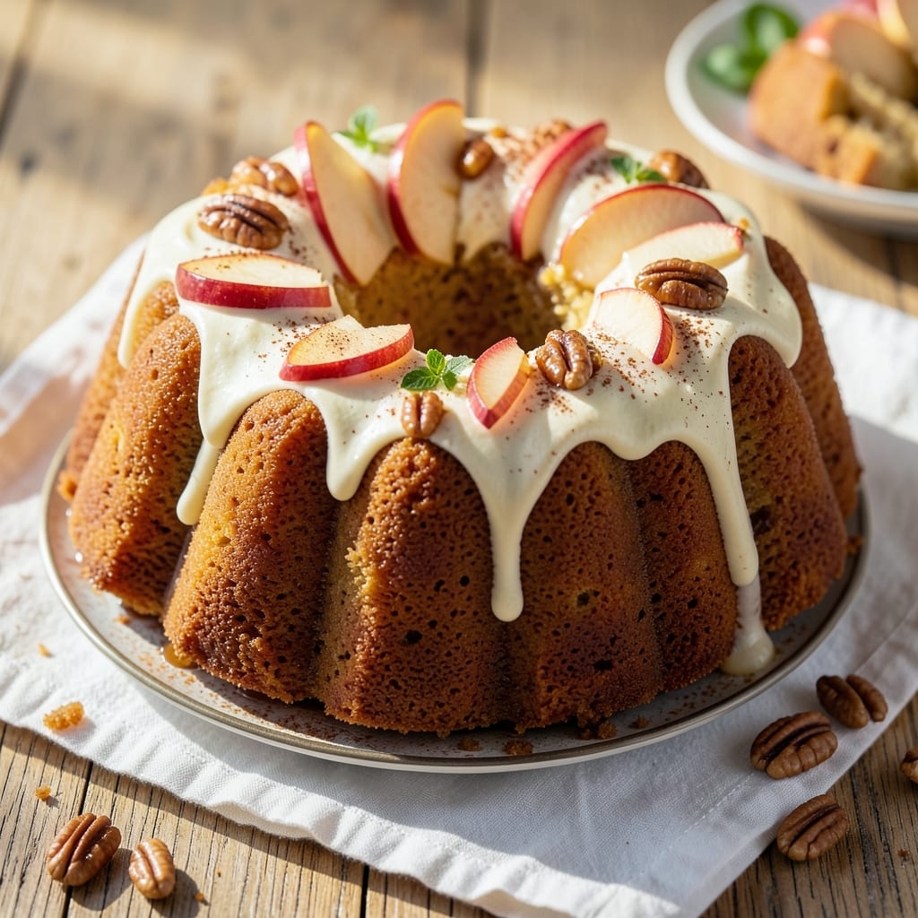 Apple Bundt Cake Recipe From Scratch: Spiced Apple Filling Hugged by Buttery Streusel Crown