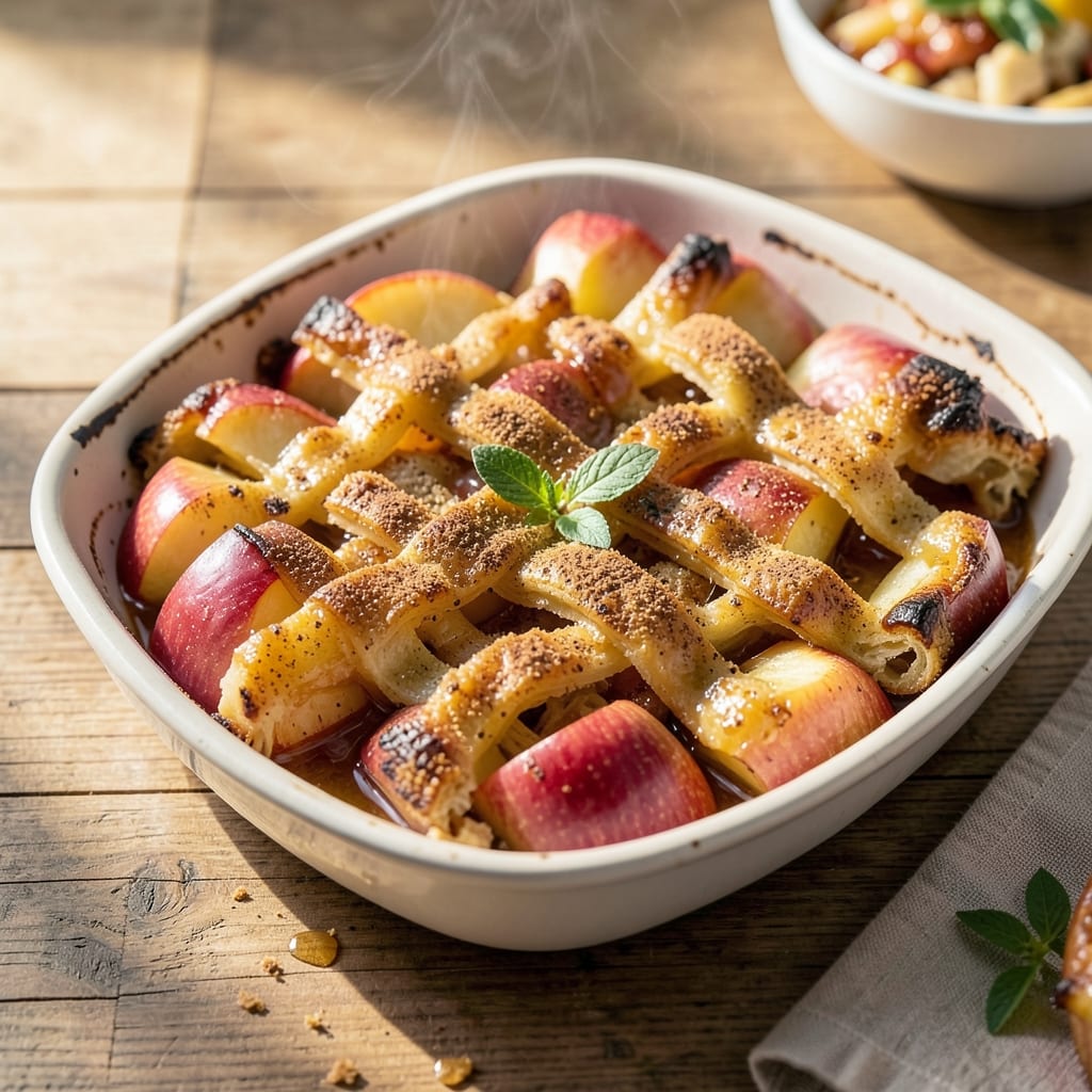 Apple Crackle Recipe: Crispy Streusel Hugs Warm Spiced Apples