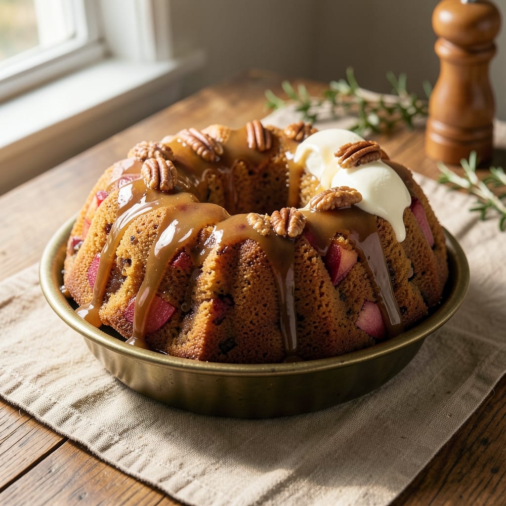 Apple Bundt Cake Recipe With Caramel Sauce: Moist Apple Layers Drizzled With Gooey Caramel