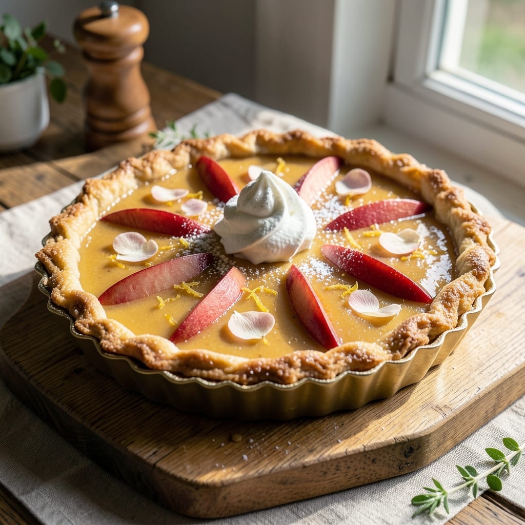Apple Blossom Tart Recipe: Fragrant Vanilla Bean and Citrus Zest Layers