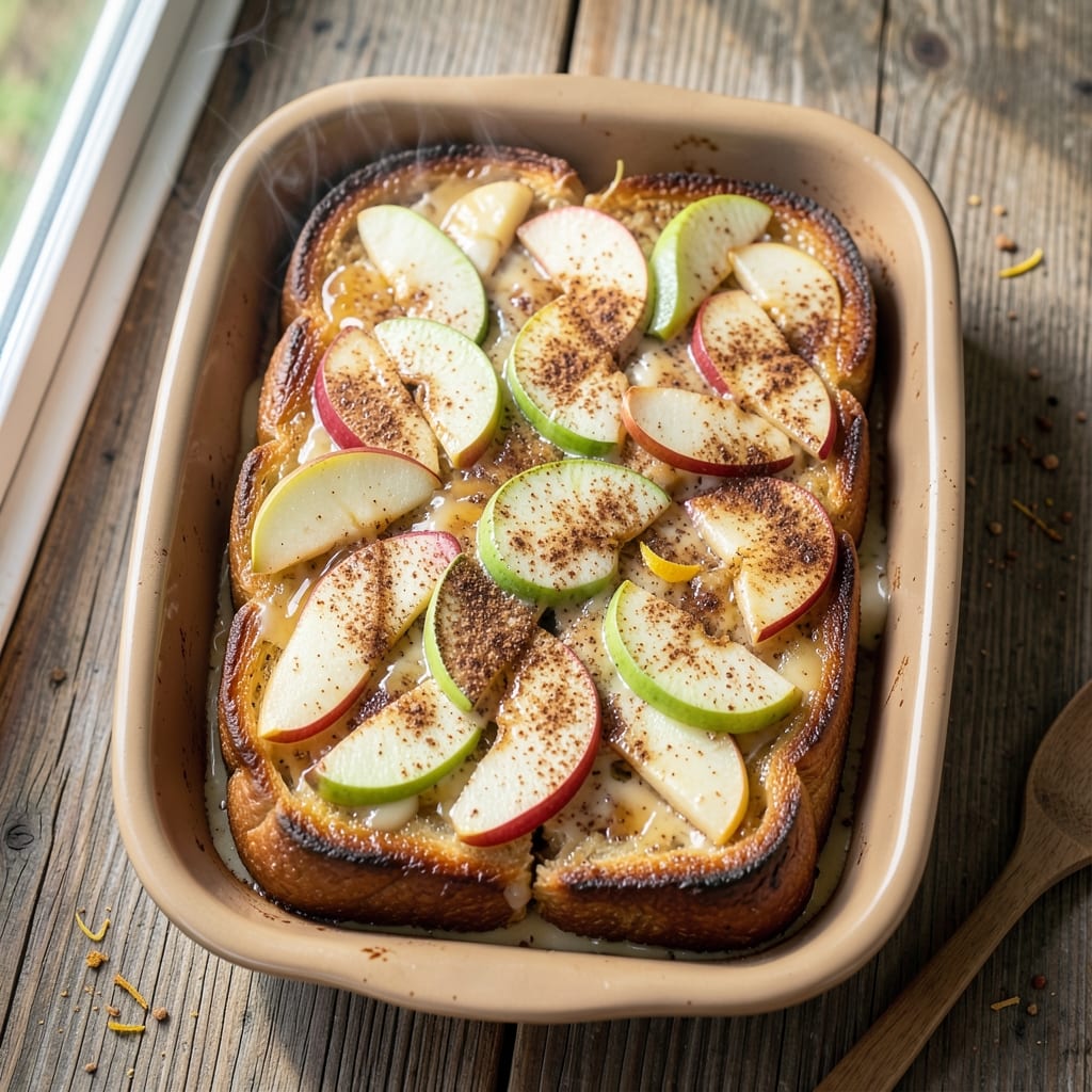 Apple Cinnamon Baked French Toast Recipe: Spiced Apple Layers With Buttery Streusel Crown