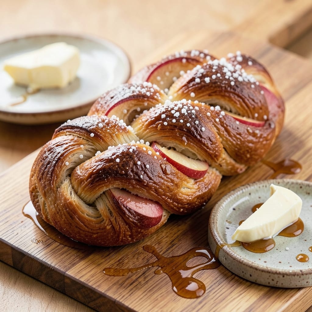 Apple Braided Bread Recipe: Golden Twists With Buttery Sweetness