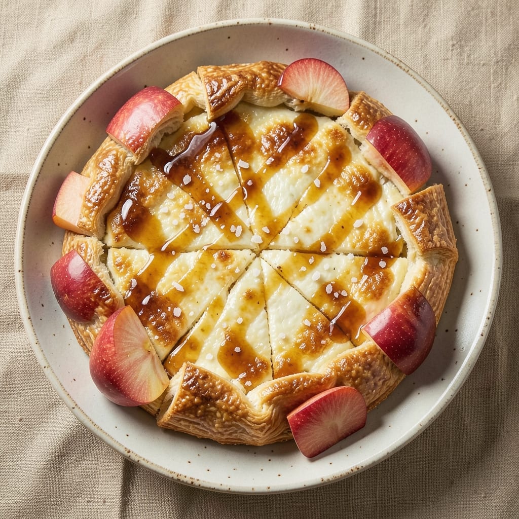 Apple Brie Galette Recipe: Flaky Pastry Hugs Caramelized Fruit and Creamy Cheese