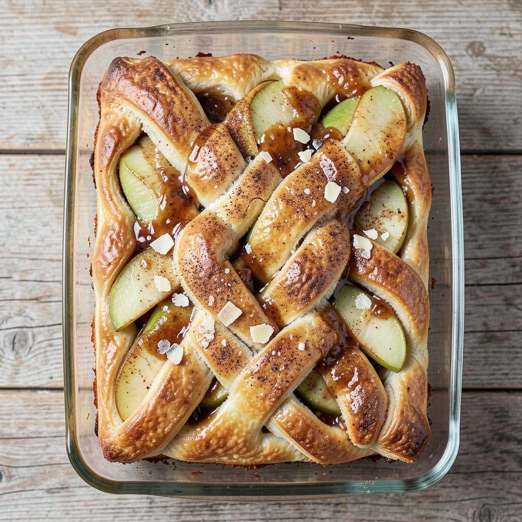 Apple Braid Puff Pastry Recipe: Spiced Apple Swirls With Buttery Lace Crust
