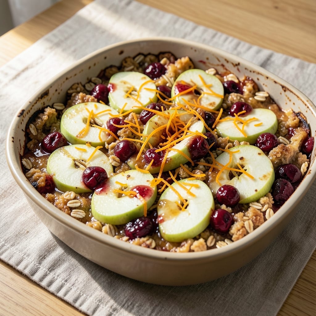 Apple Cranberry Orange Crisp Recipe: Triple-Fruit Streusel That Caramelizes Edges