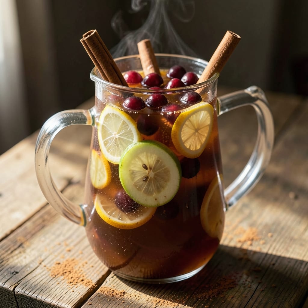 Apple Cider Sangria Recipe No Brandy: Spiced Fruit Fusion With Citrus Zing
