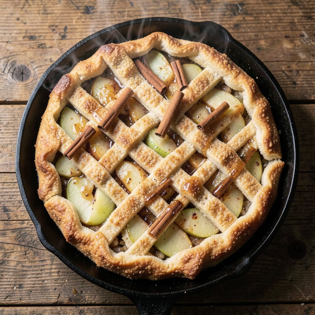 Apple Barn Fried Apple Pie Recipe: Crispy Lattice Crust With Gooey Apple Filling