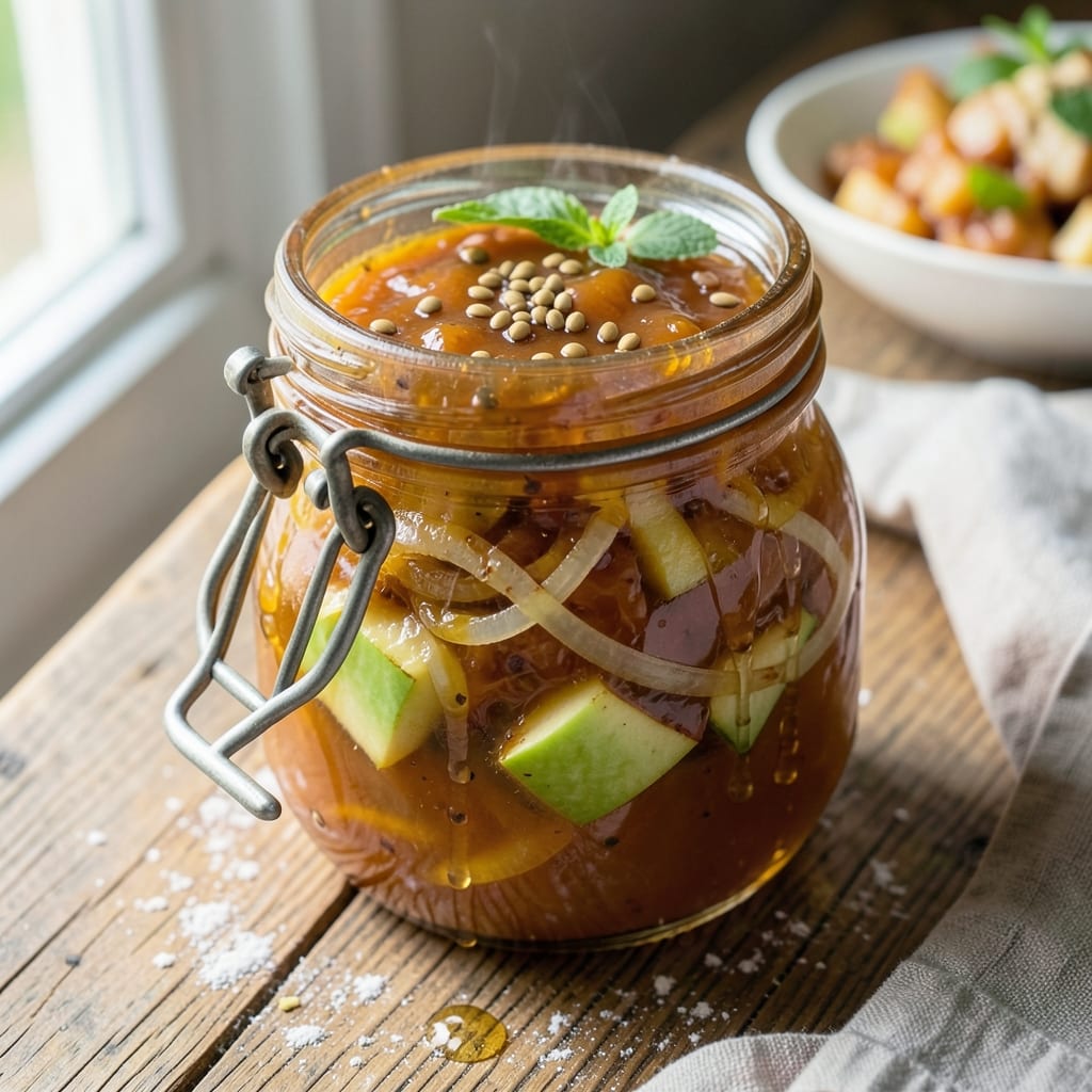 Apple And Cider Chutney Recipe: Spiced Fermented Zing for Bold Flavors