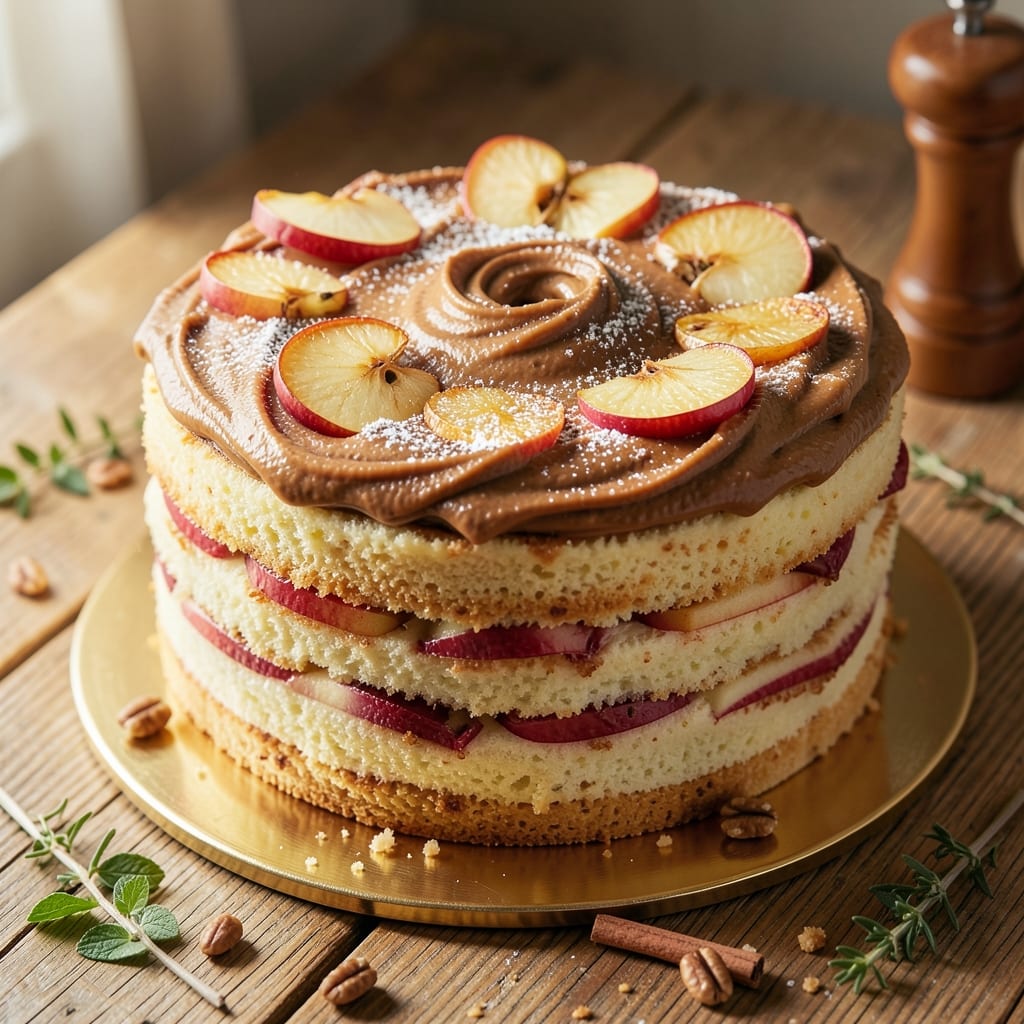 Apple Birthday Cake Recipe: Moist Layers with Vanilla Buttercream Frosting