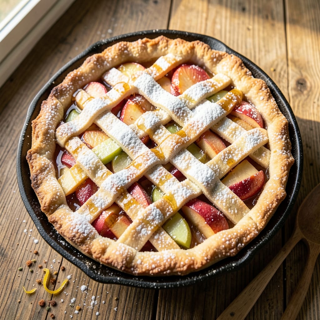 All Natural Apple Pie Recipe: Flaky Crust Hugs Spiced Apple Filling
