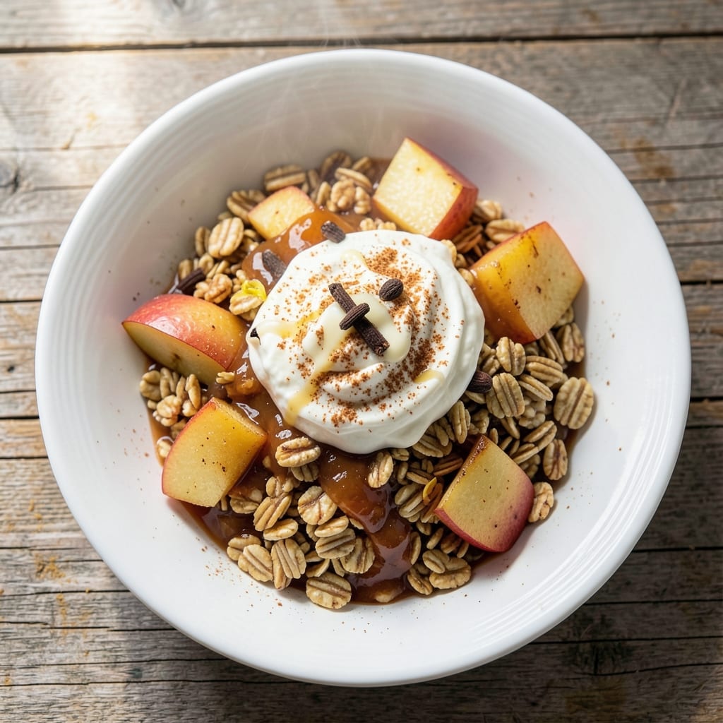 Apple Cinnamon Rolled Oats Recipe: Warm Spiced Clusters With Crunchy Top