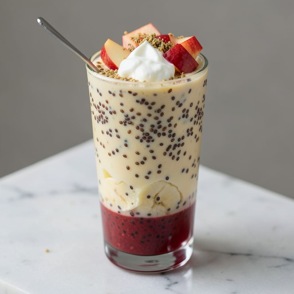Apple Chia Seeds Smoothie for Weight Loss Recipe: Fiber-Packed Metabolism Booster