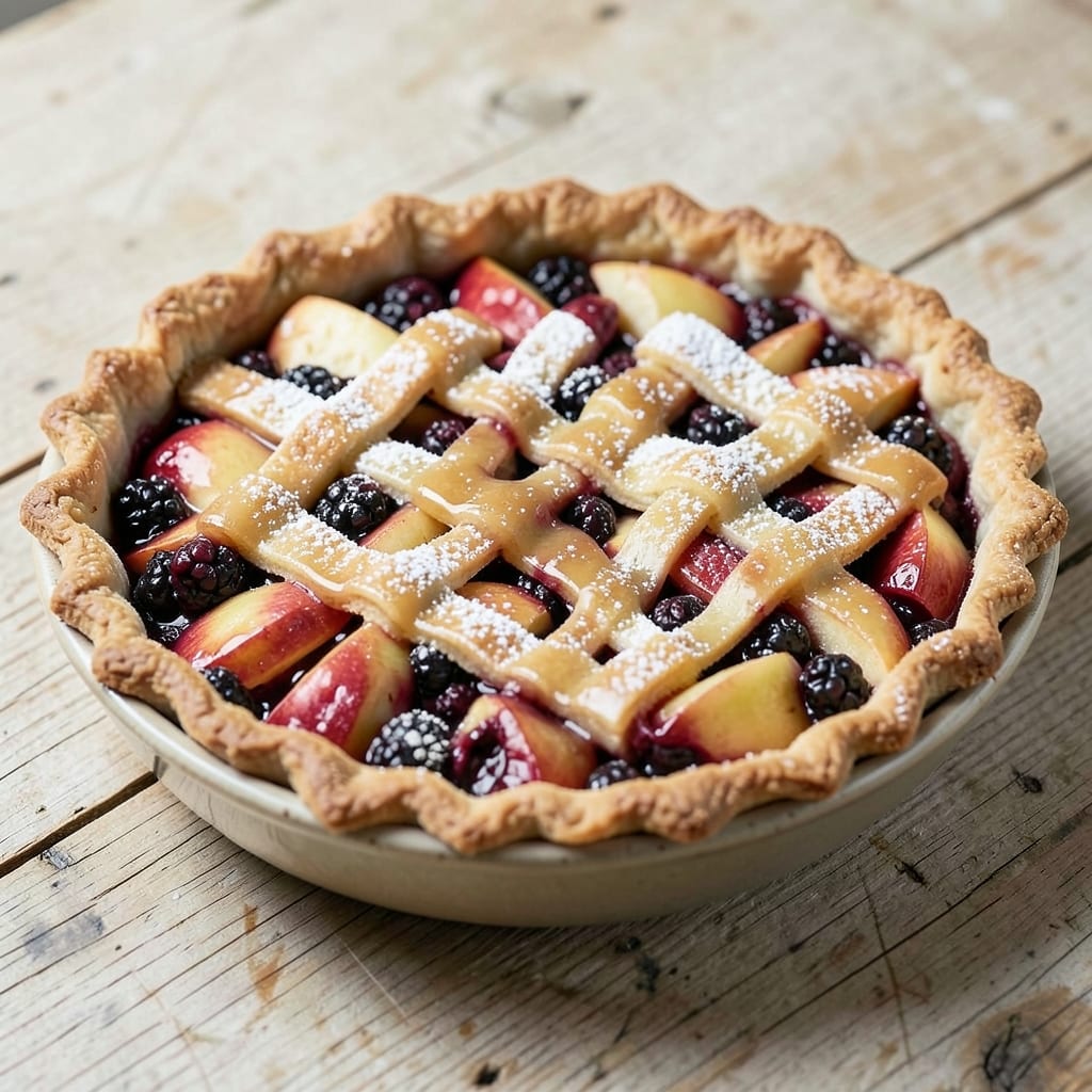 Apple and Blackberry Pie Recipe UK: Flaky Pastry Hugs Dual-Fruit Filling