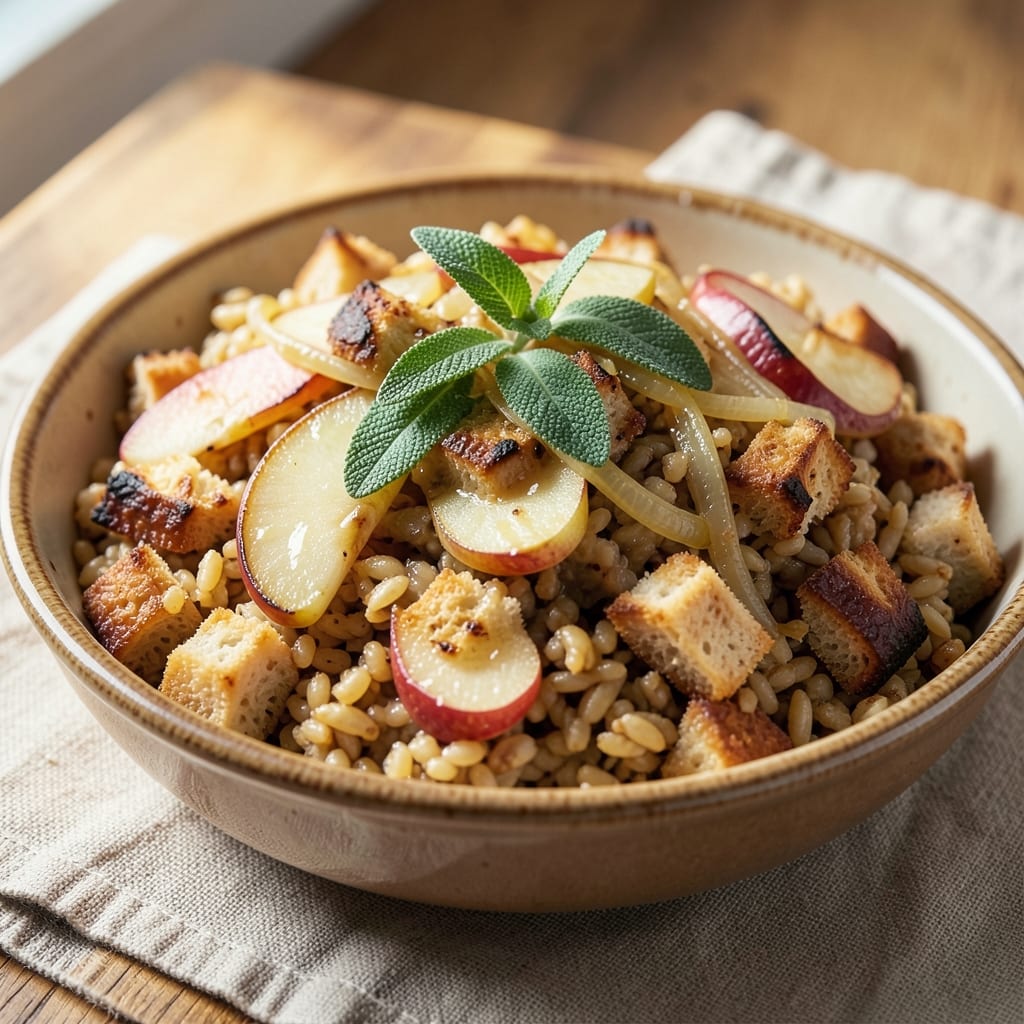 Apple and Wild Rice Stuffing Recipe: Savory-Sweet Herb Crunch for Holiday Tables
