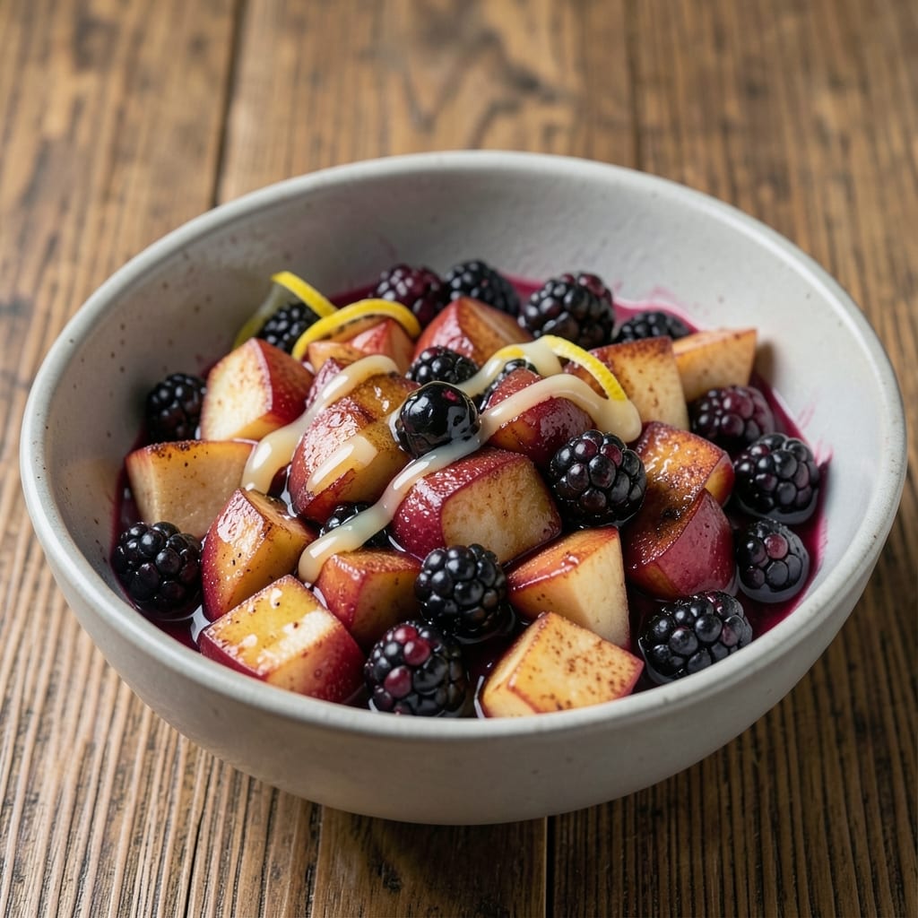 Apple and Blackberry Compote Recipe: Spiced Simmer for Versatile Fruit Topping