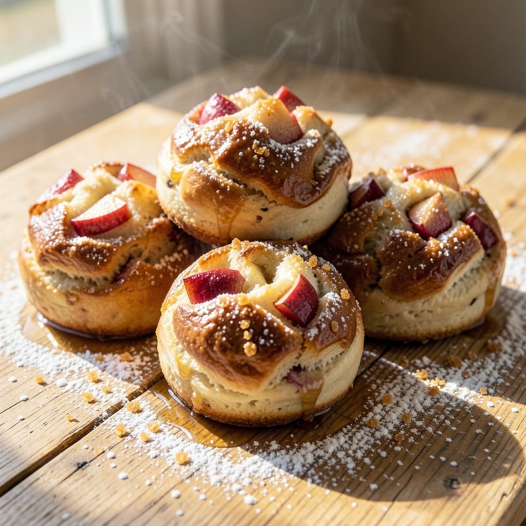 Apple Buns Recipe UK: Flaky Pastry Hugs Warm Spiced Apple Filling