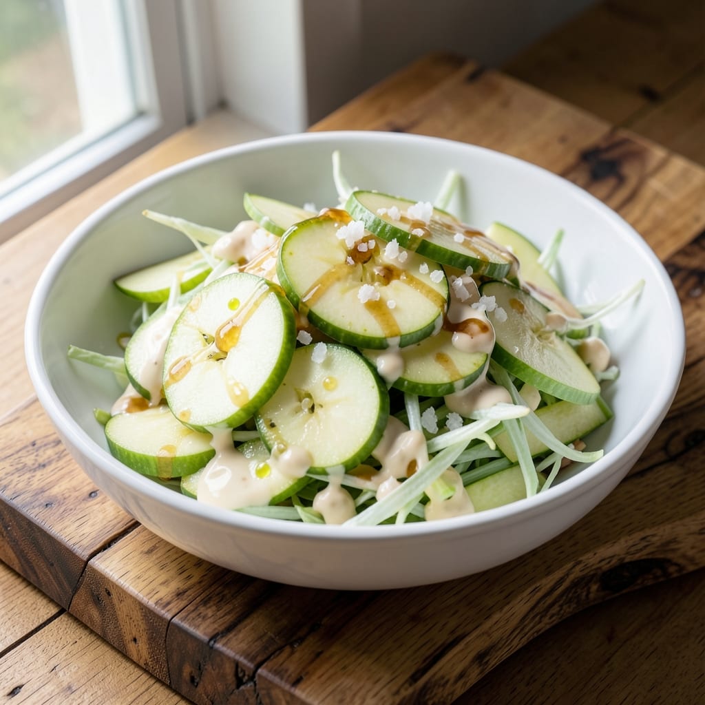 Apple Celery Slaw Recipe: Crunchy Apple-Celery Bite with Creamy Lime Dressing