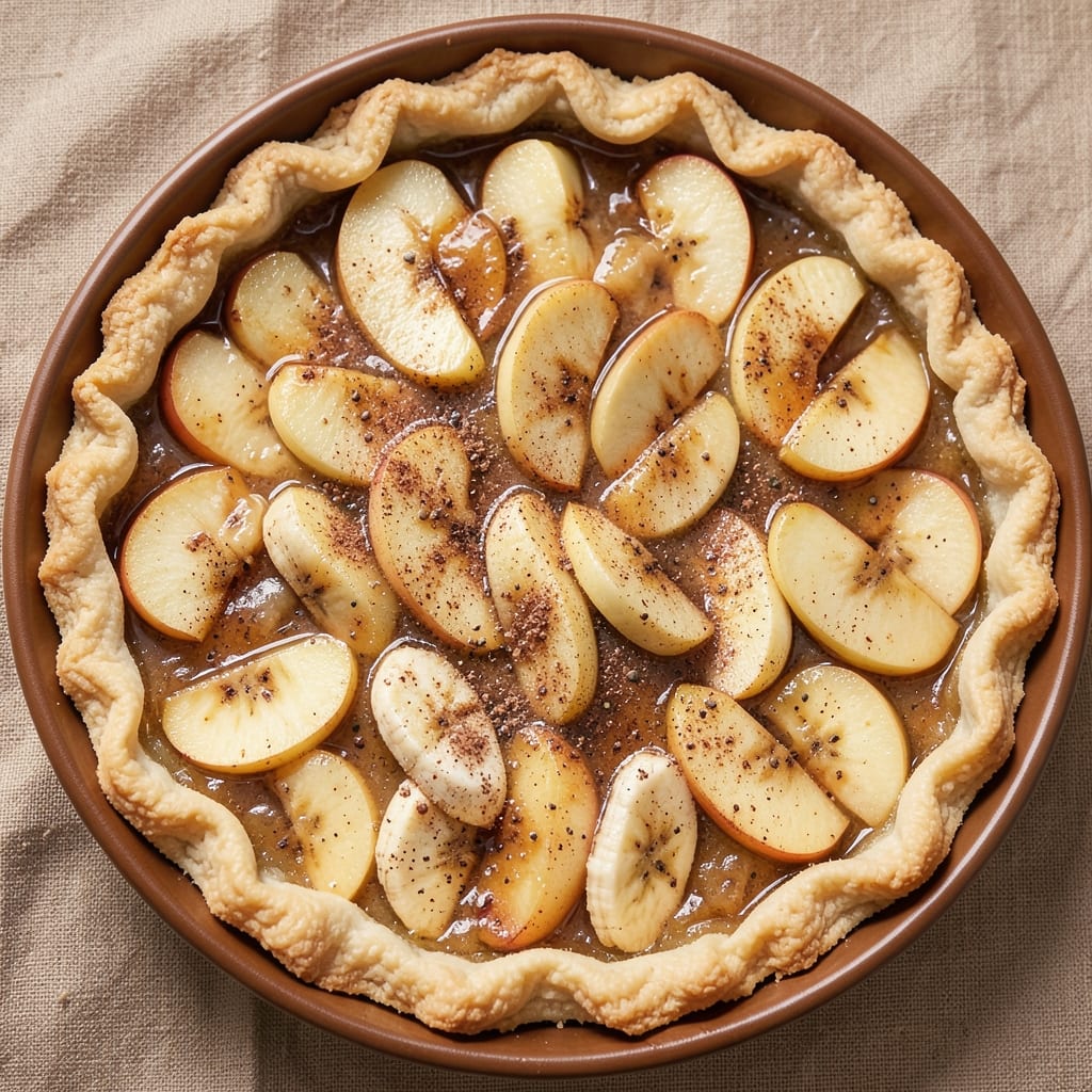 Apple Banana Pie Recipe: Warm Spice Swirls With Buttery Streusel Crown