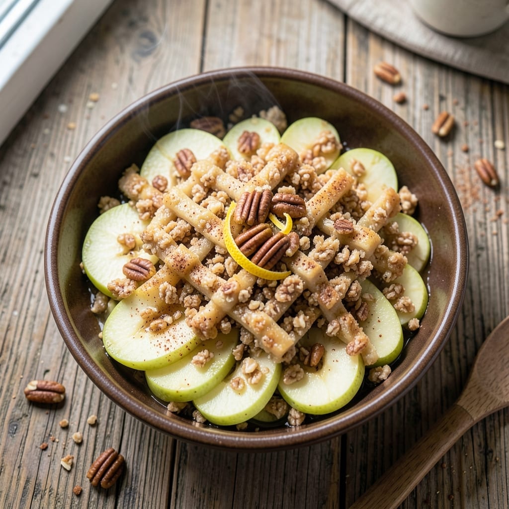 Alton Brown's Apple Crisp Recipe: Spiced Streusel Hugs Warm Fruit Layers