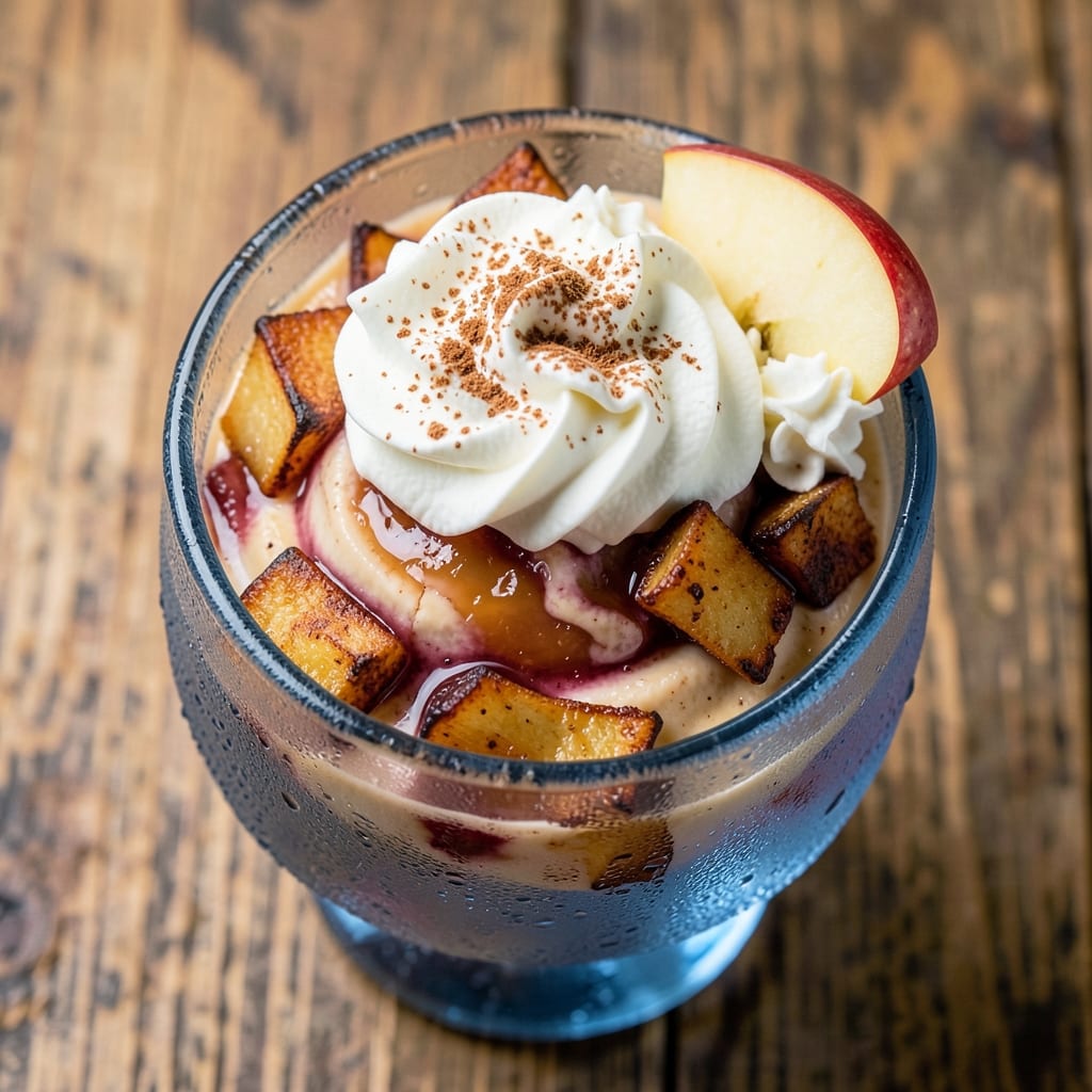 Apple Cider Ice Recipe: Crispy Apple Chunks in Creamy Vanilla Swirl