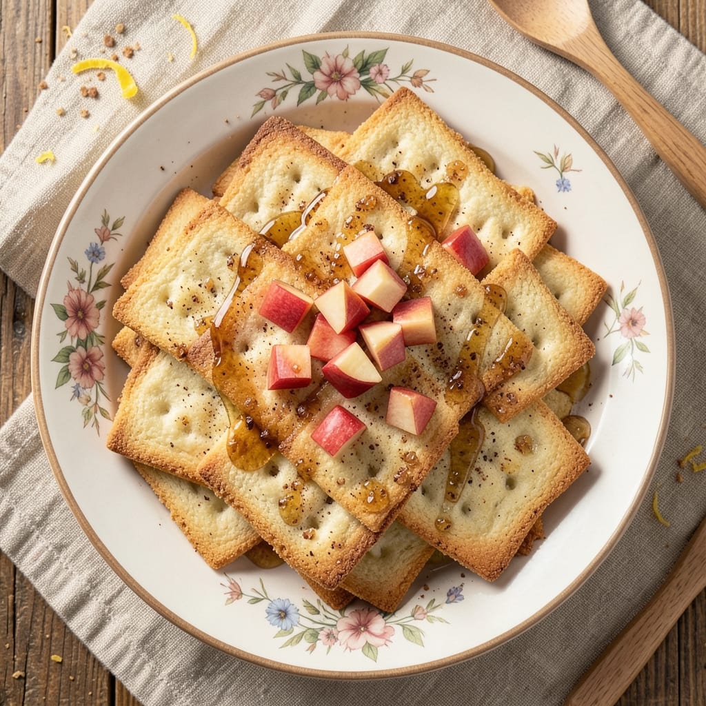 Apple Crackers Recipe: Spiced Fruit Bites With Buttery Streusel Crunch