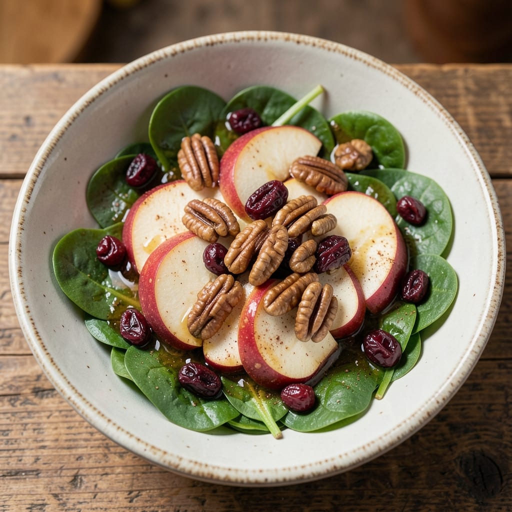 Apple Cider Salad Recipe: Crunchy Greens with Spiced Apple Balsamic Vinaigrette