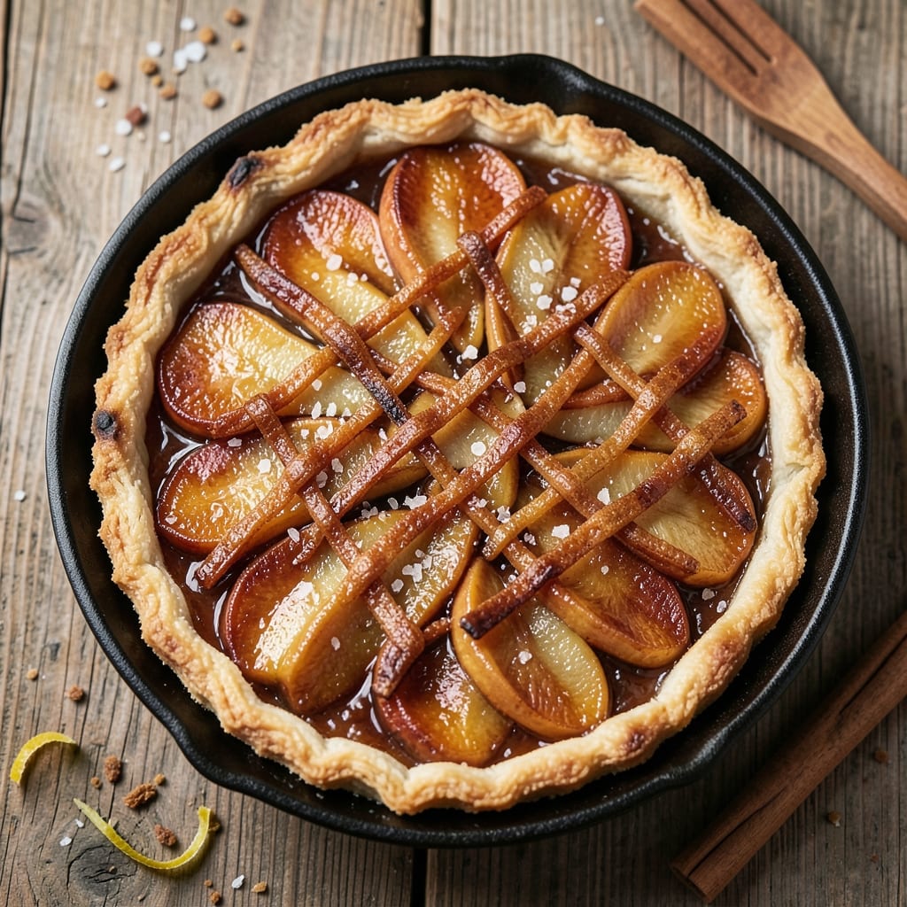 Apple Cider Tart Recipe: Crispy Lattice Crust With Spiced Filling