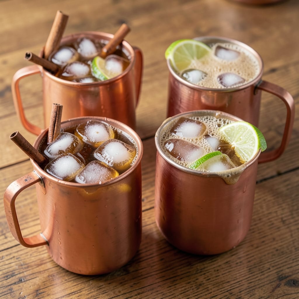 Apple Cider Mule Cocktail Recipe: Ginger-Lime Fizz With Spiced Rum Kick
